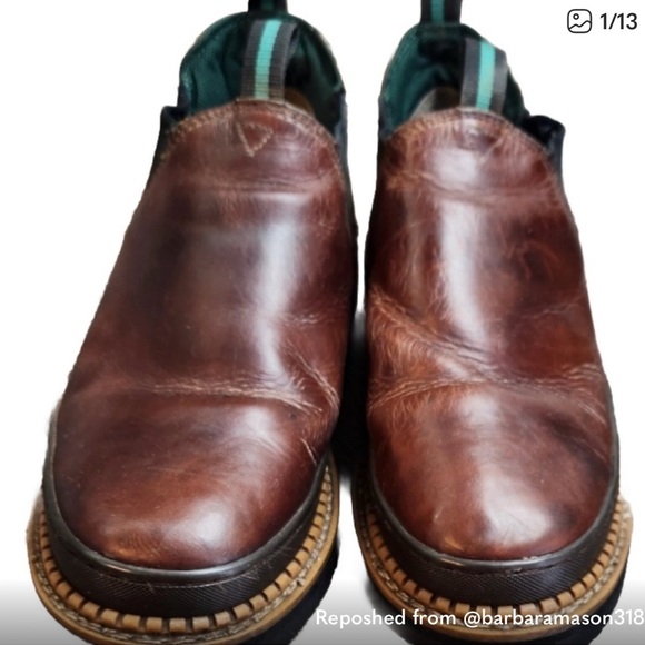 Georgia Boot Brown Leather Men\'s Boots